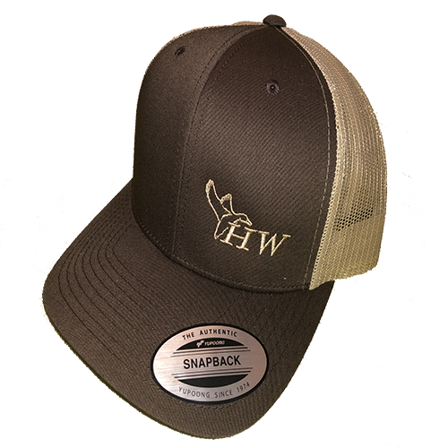 NEW: HW Lower Quarter Logo - Brown - Heartland Waterfowl